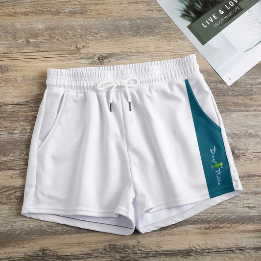 DZY P Classic - White/Peacock - Pickleball Casual Shorts by Dizzy Pickle