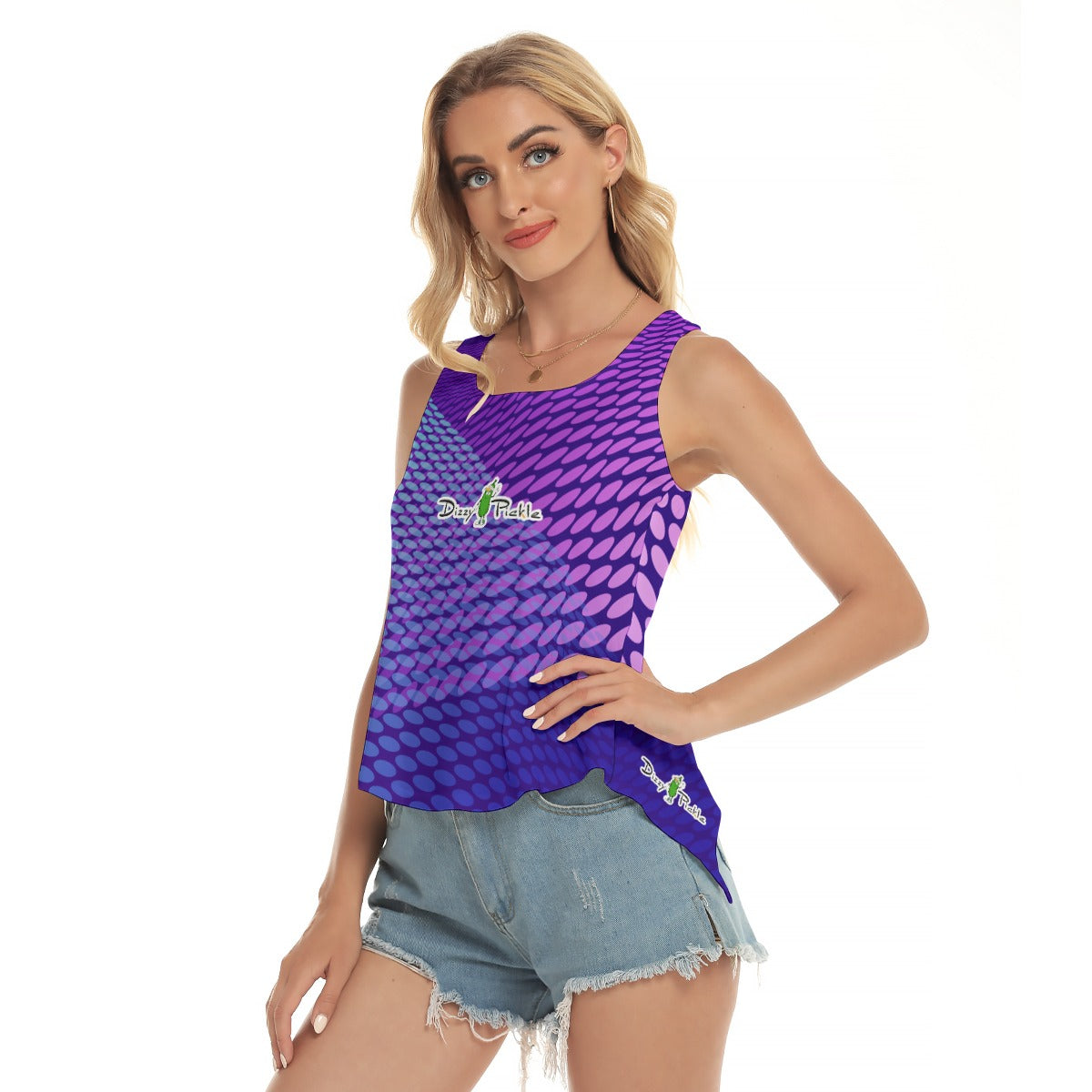 Dizzy Pickle Women's Pickleball Open-Backed Sleeveless Tank Top 5T56Y