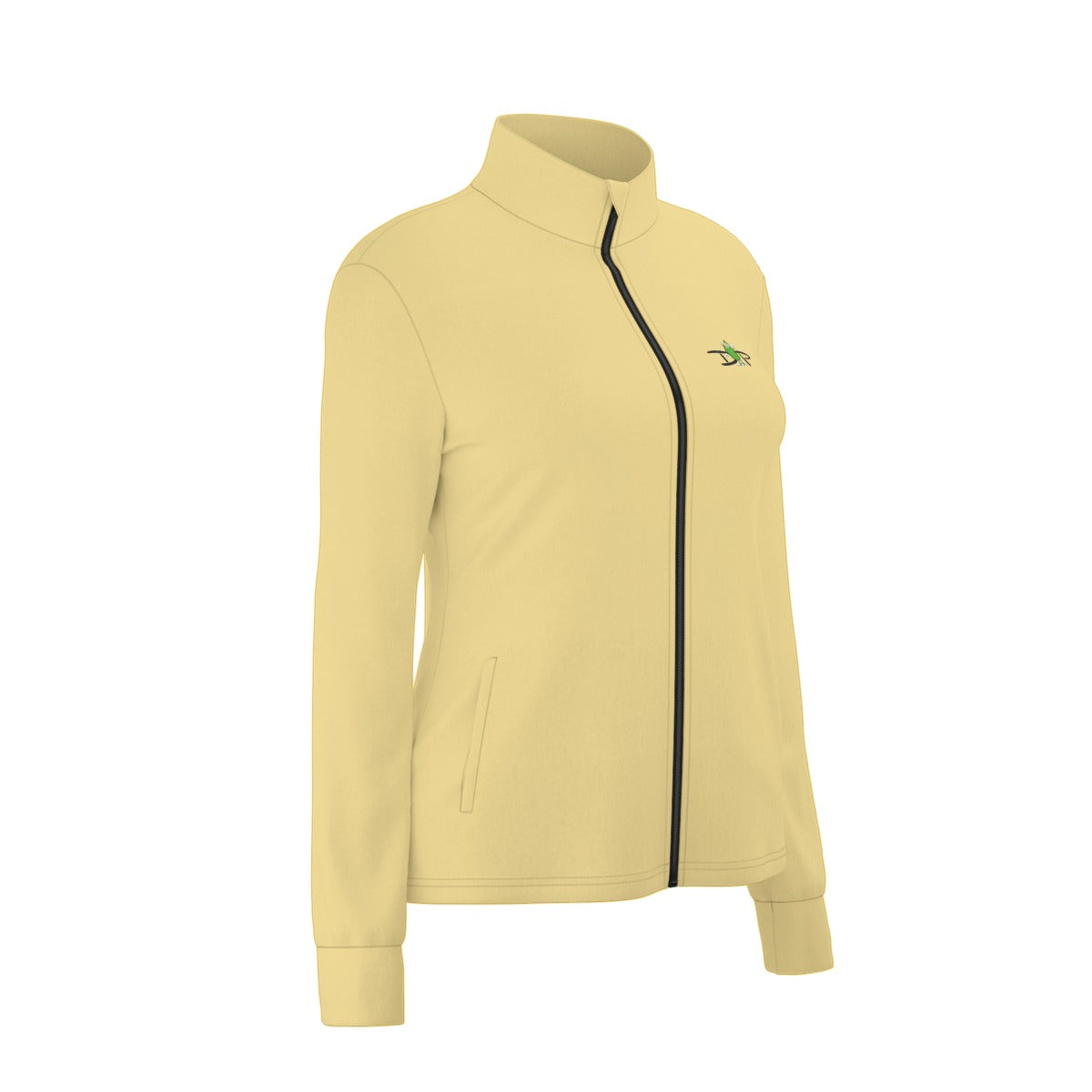 Dizzy Pickle DZY P Classic Butter Yellow Women's Pickleball Long Sleeve Thumbhole Jacket