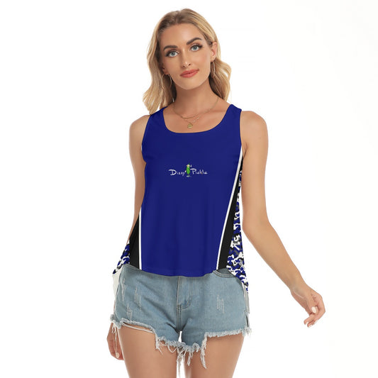 Dizzy Pickle Jan Royal Blue Women's Pickleball Open-Backed Sleeveless Tank Top