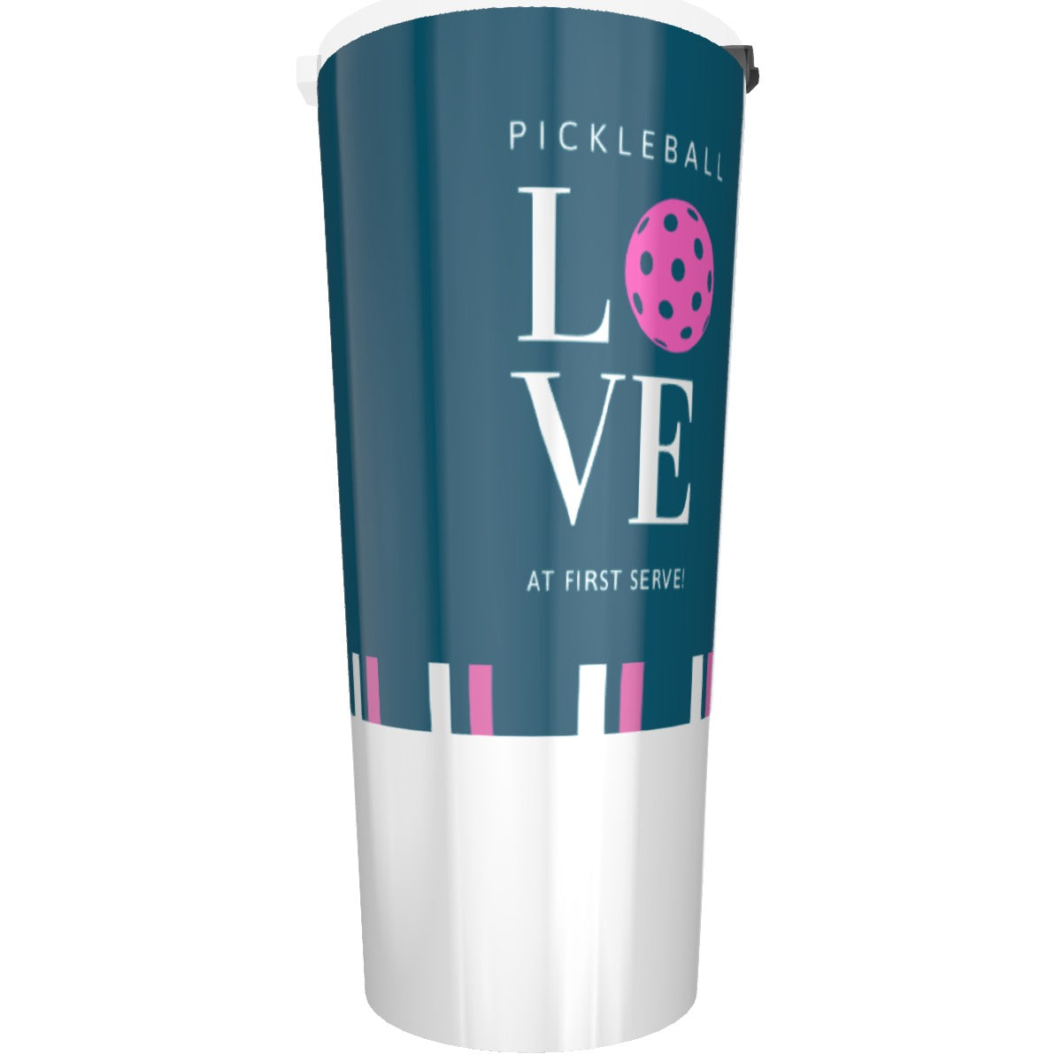 Dizzy Pickle Love at First Serve - Teal/Pink - Tumbler 30oz