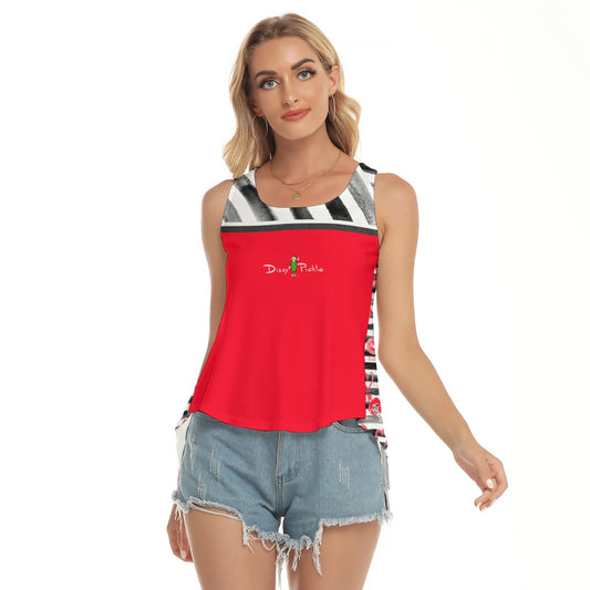 Dizzy Pickle Hugs and Kisses Women's Pickleball Open-Backed Sleeveless Tank Top