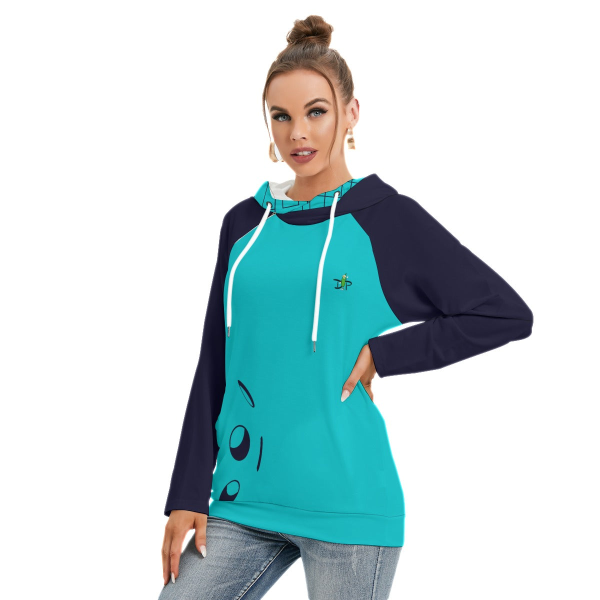 Lisa - Blue/Teal - Ball - Double Hat Hoodie by Dizzy Pickle