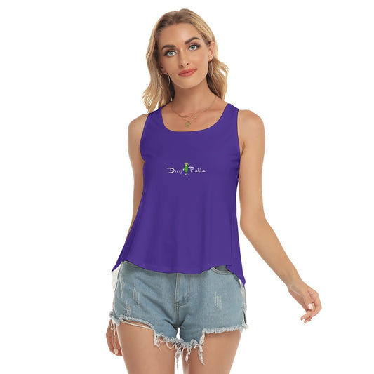 Dizzy Picke DZY P Classic Purple - Pickleball Open-Backed Tank Top