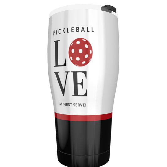 Dizzy Pickle Love at First Serve Red/Black Cone Tumbler 30oz