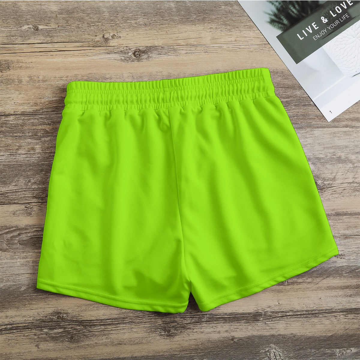 X-LARGE Dizzy Pickle DZY P Classic Lime Green Women's Pickleball Casual Shorts with Pockets 2.5" inseam