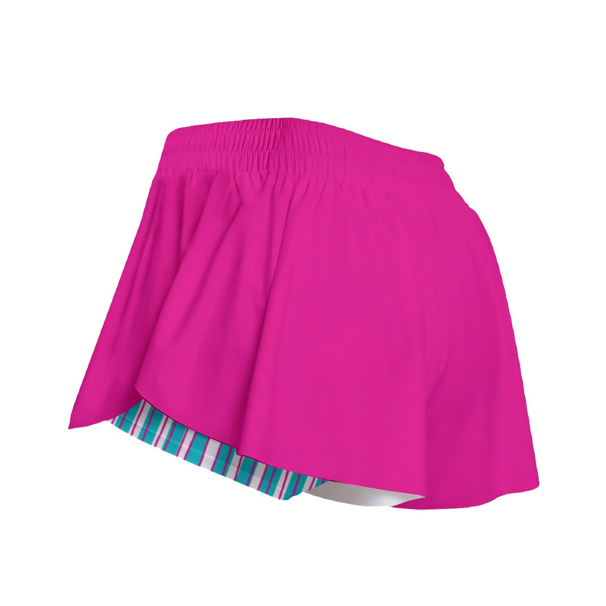 Dizzy Pickle I Love Pickleball Solid Women's Sport Culottes Skorts with Inner Shorts and Pockets Fuchsia