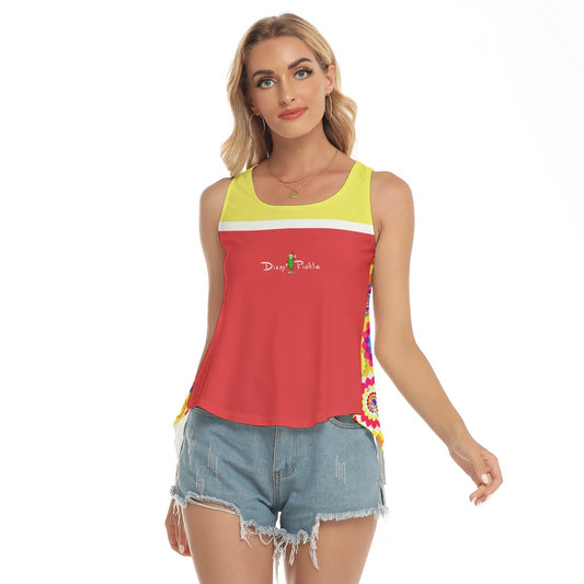 Dizzy Pickle Hannah Blooms Women's Pickleball Open-Backed Sleeveless Tank Top