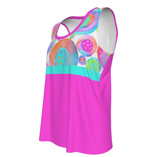 Dizzy Pickle Emily Inspired Women's Pickleball Sleeveless Sports Tank Top Fuschia