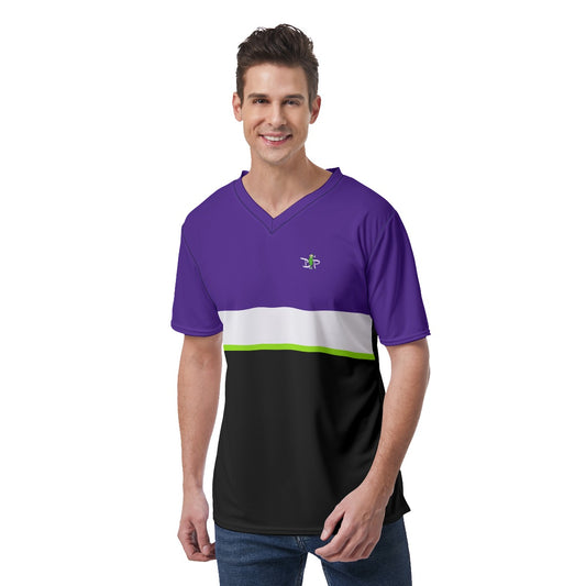 DZY P Classic - Purple/Black - Sports V-Neck T-Shirt by Dizzy Pickle