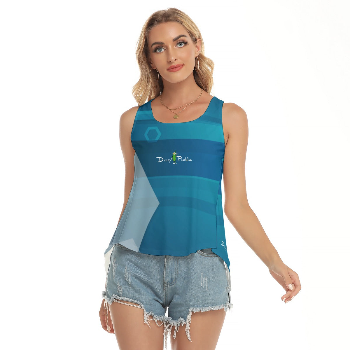 Dizzy Pickle Women's Pickleball Open-Backed Sleeveless Tank Top 5T5RN