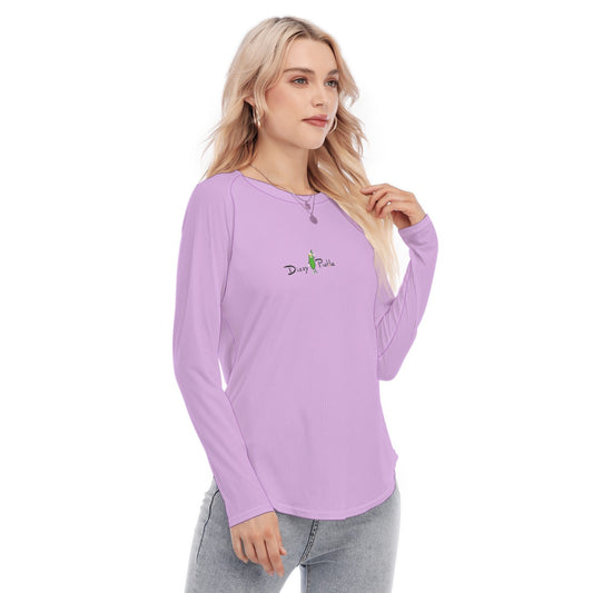 Dizzy Pickle DZY P Classic Lavender Women's Long Sleeve U-Shape Hem T-Shirt