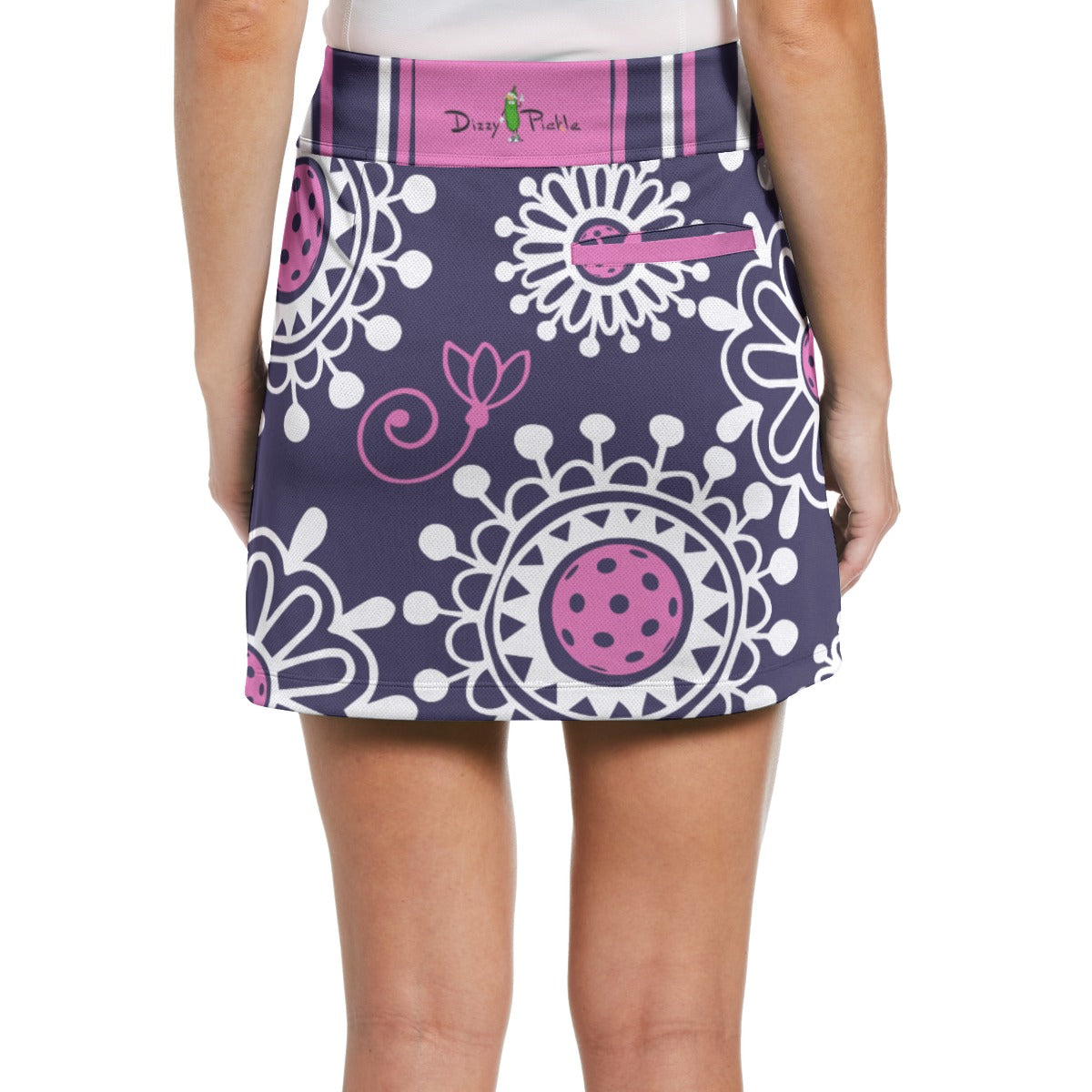 Dizzy Pickle Coming Up Daisies PP 17" Women's Pickleball Performance Skort with Inner Shorts