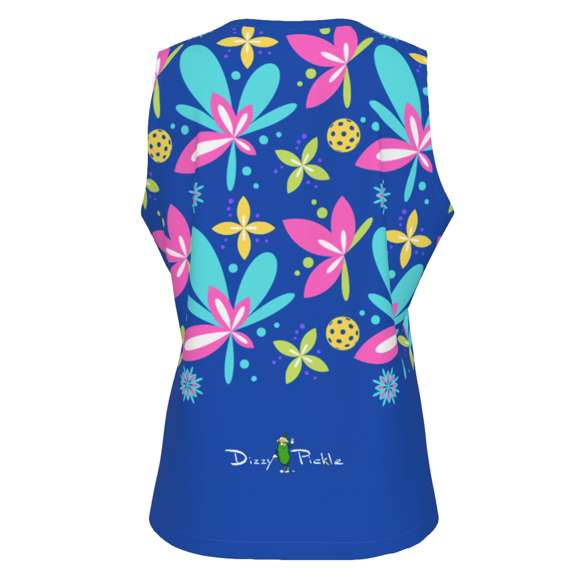 Dizzy Pickle Donna Blue Main Women's Pickleball Sleeveless Sport Tank Top