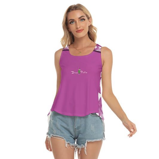 Dizzy Pickle Heidi MW Magenta/Main Women's Pickleball Open-Backed Tank Top