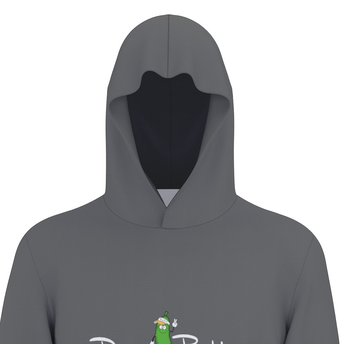 Dizzy Pickle DZY P Classic Gray Men's Pickleball Sunscreen Sports Hoodie with Thumb Holes