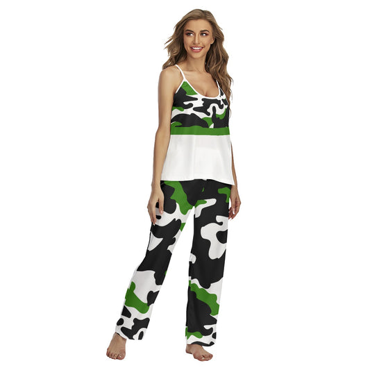 Kati - White - Pickleball Cami Pajamas Set by Dizzy Pickle