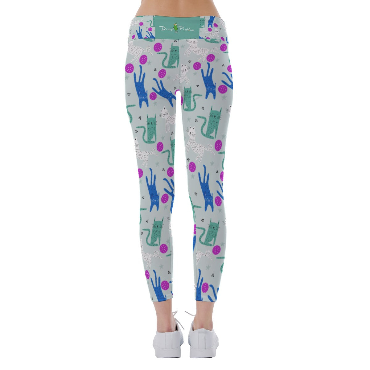 GrayC - Women's Pickleball Leggings - Mid-Fit - by Dizzy Pickle