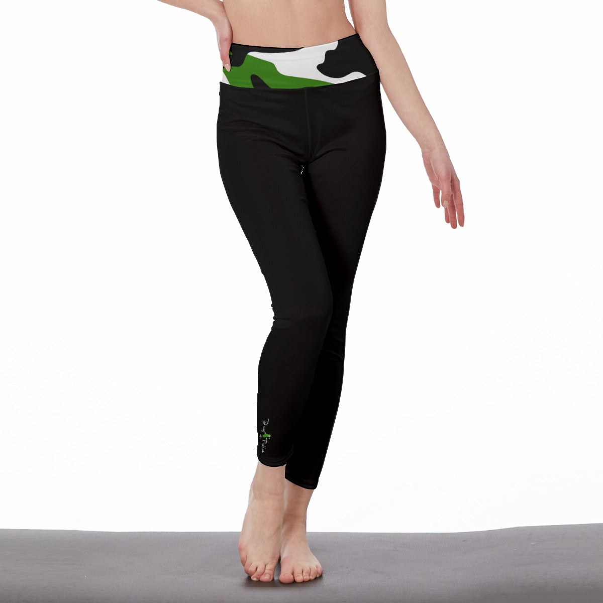 Kati - Doodle - Black - High-Waist Pickleball Leggings by Dizzy Pickle