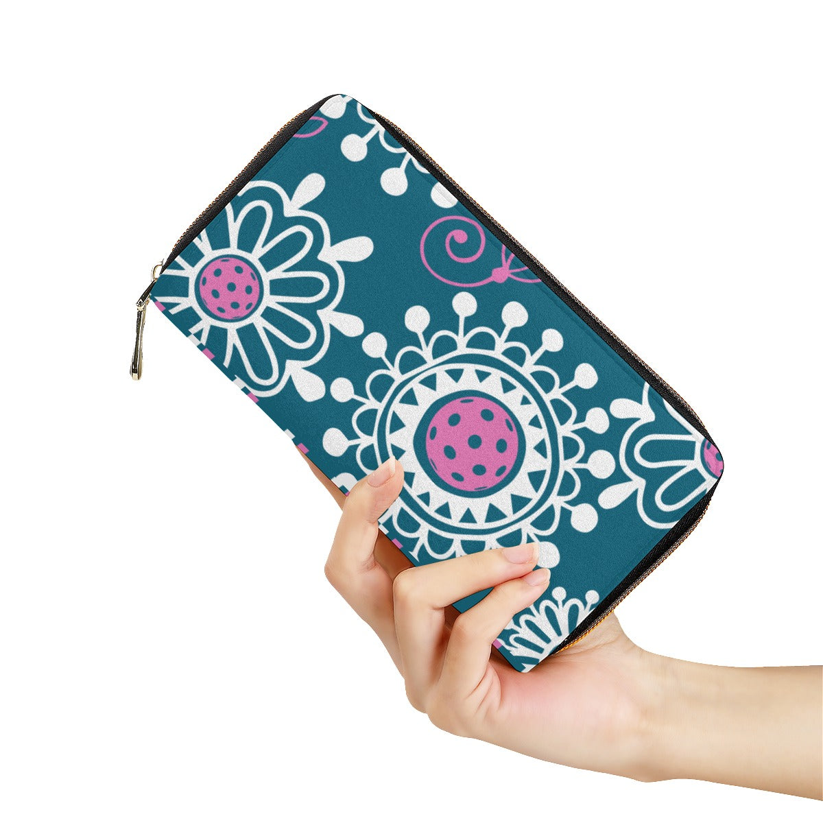 Coming Up Daisies - Peacock/Pink - Pickleball Mini Purse by Dizzy Pickle