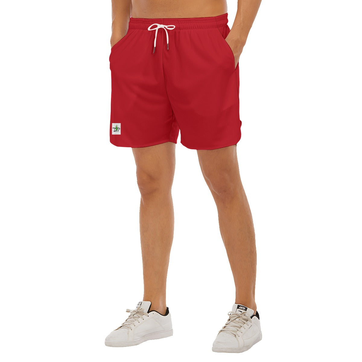 DZY P Classic - Red - Men's Side Split Pickleball Court Shorts by Dizzy Pickle