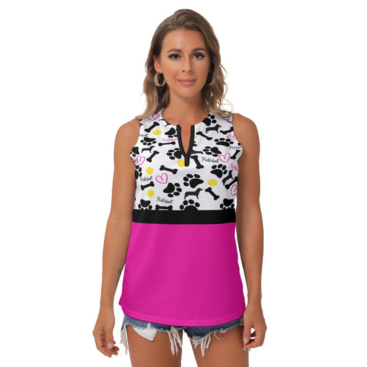 Millie - Women's Pickleball Sleeveless V-Neck Top by Dizzy Pickle