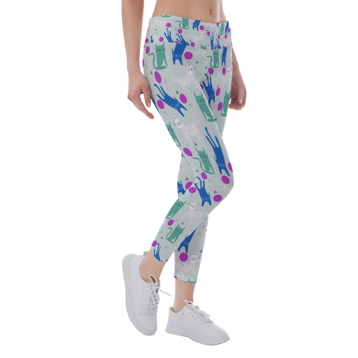 GrayC - Women's Pickleball Leggings - Mid-Fit - by Dizzy Pickle