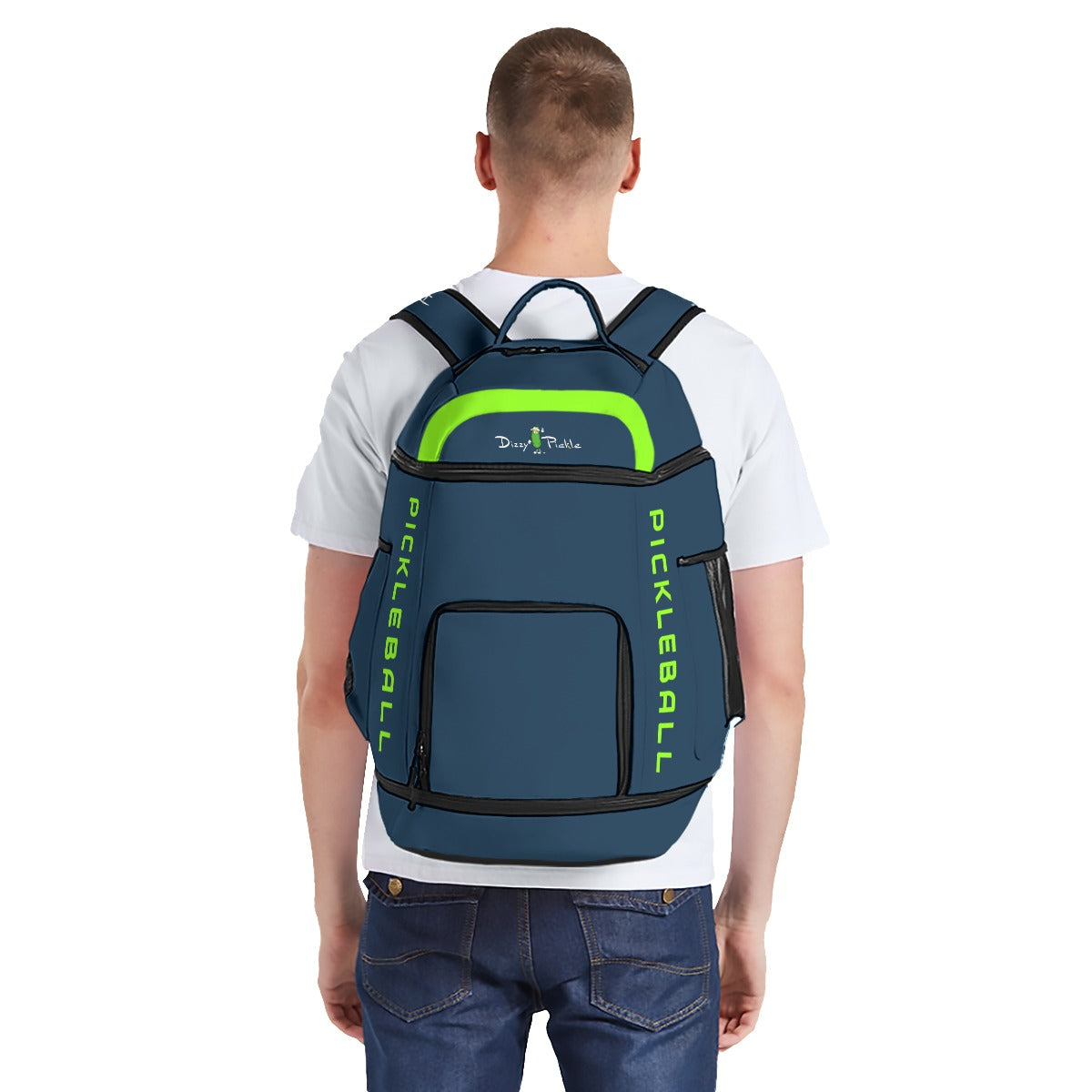 Dizzy Pickle DZY P Classic AK2 Unisex Large Courtside Pickleball Multi-Compartment Backpack with Adjustable Straps