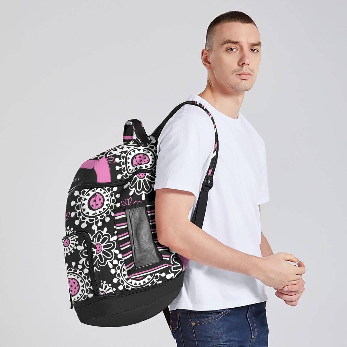 Dizzy Pickle Coming Up Daisies BP Large Courtside Pickleball Multi-Compartment Backpack with Adjustable Straps