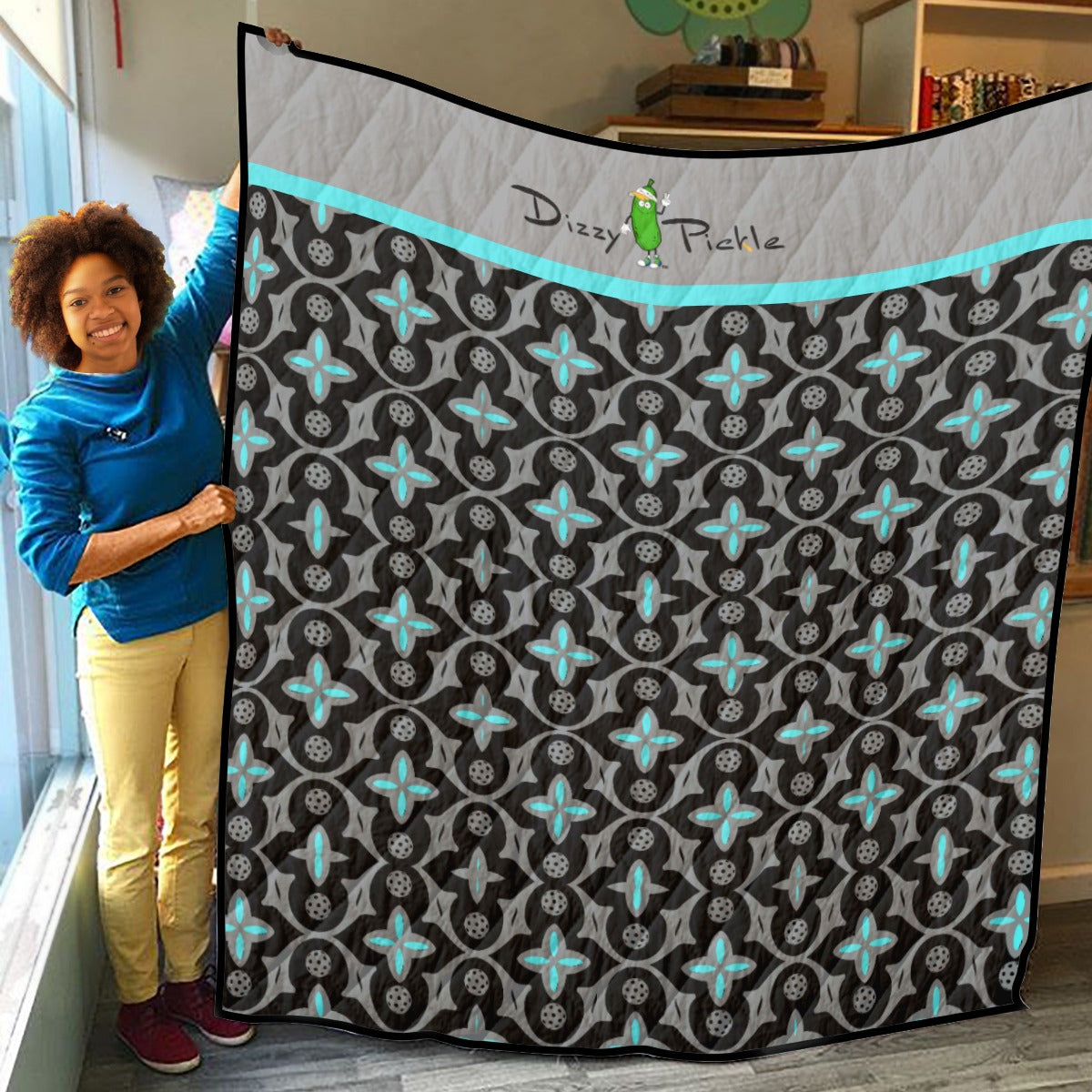 Shelby - Black - Lightweight Quilt by Dizzy Pickle