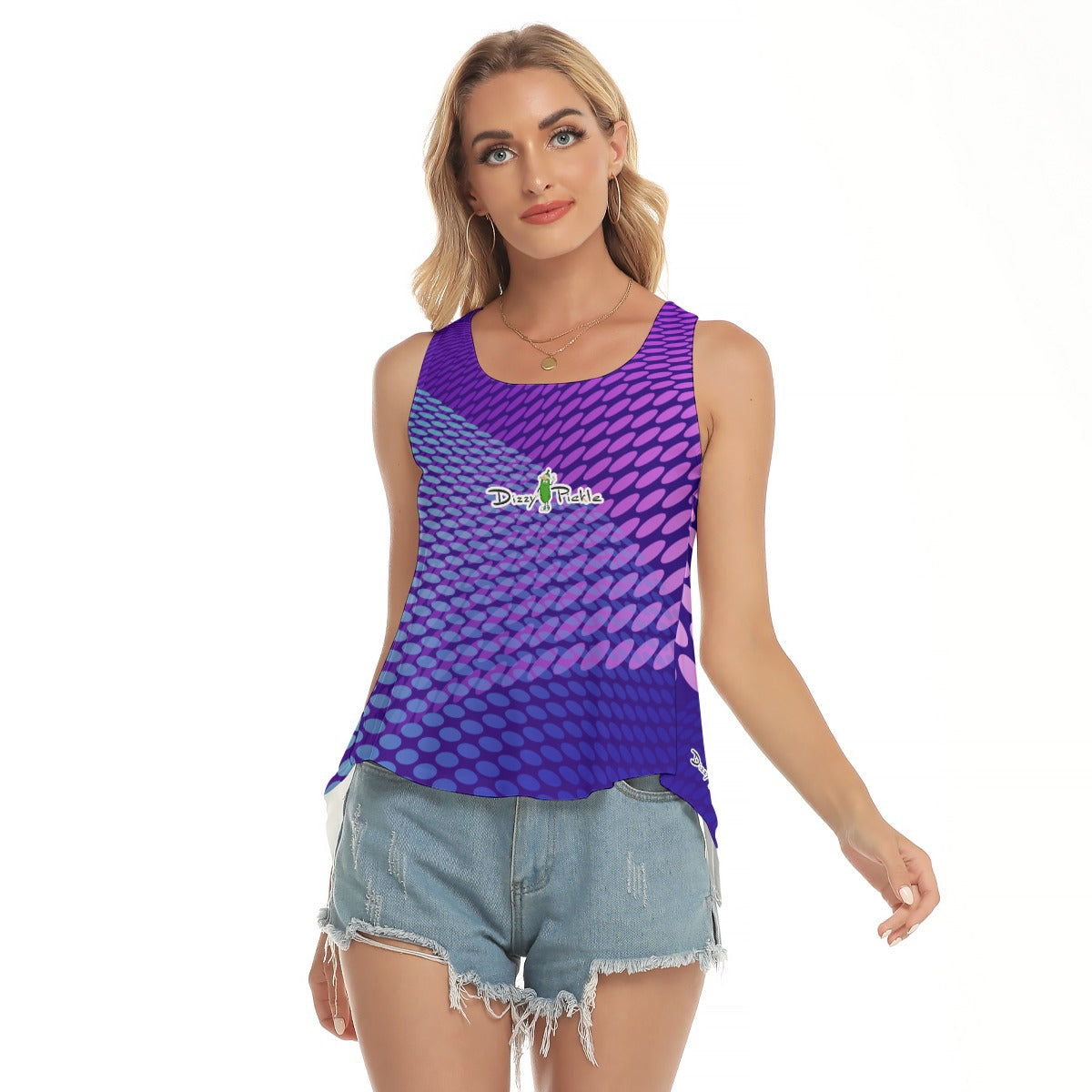 Dizzy Pickle Women's Pickleball Open-Backed Sleeveless Tank Top 5T56Y