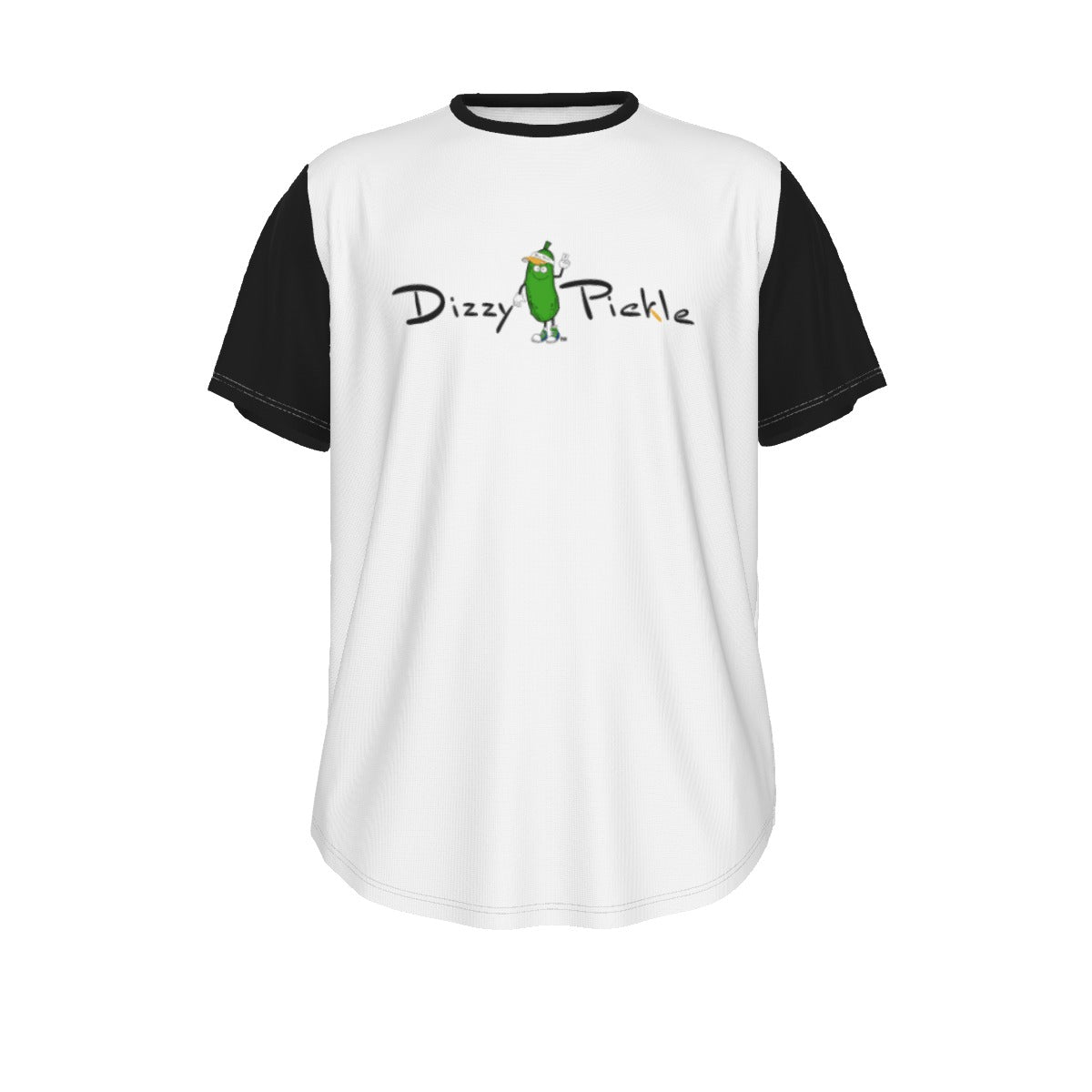 DZY P Classic - White/Black - Men's Short Sleeve Rounded Hem by Dizzy Pickle