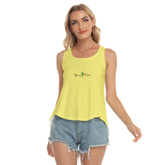 Dizzy Pickle DZY P Classic Lemon Women's Pickleball Open-Backed Tank Top