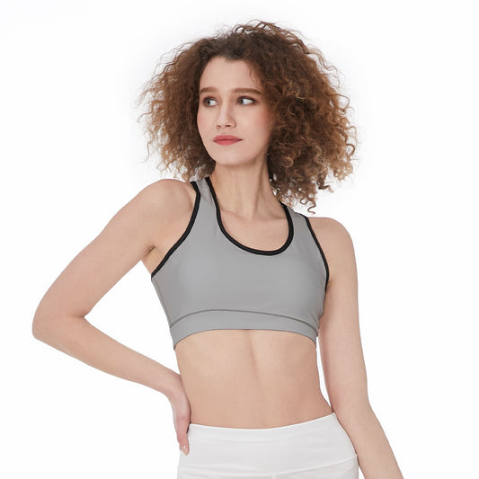 DZY P Classic - Gray - Racerback Sports Bra by Dizzy Pickle