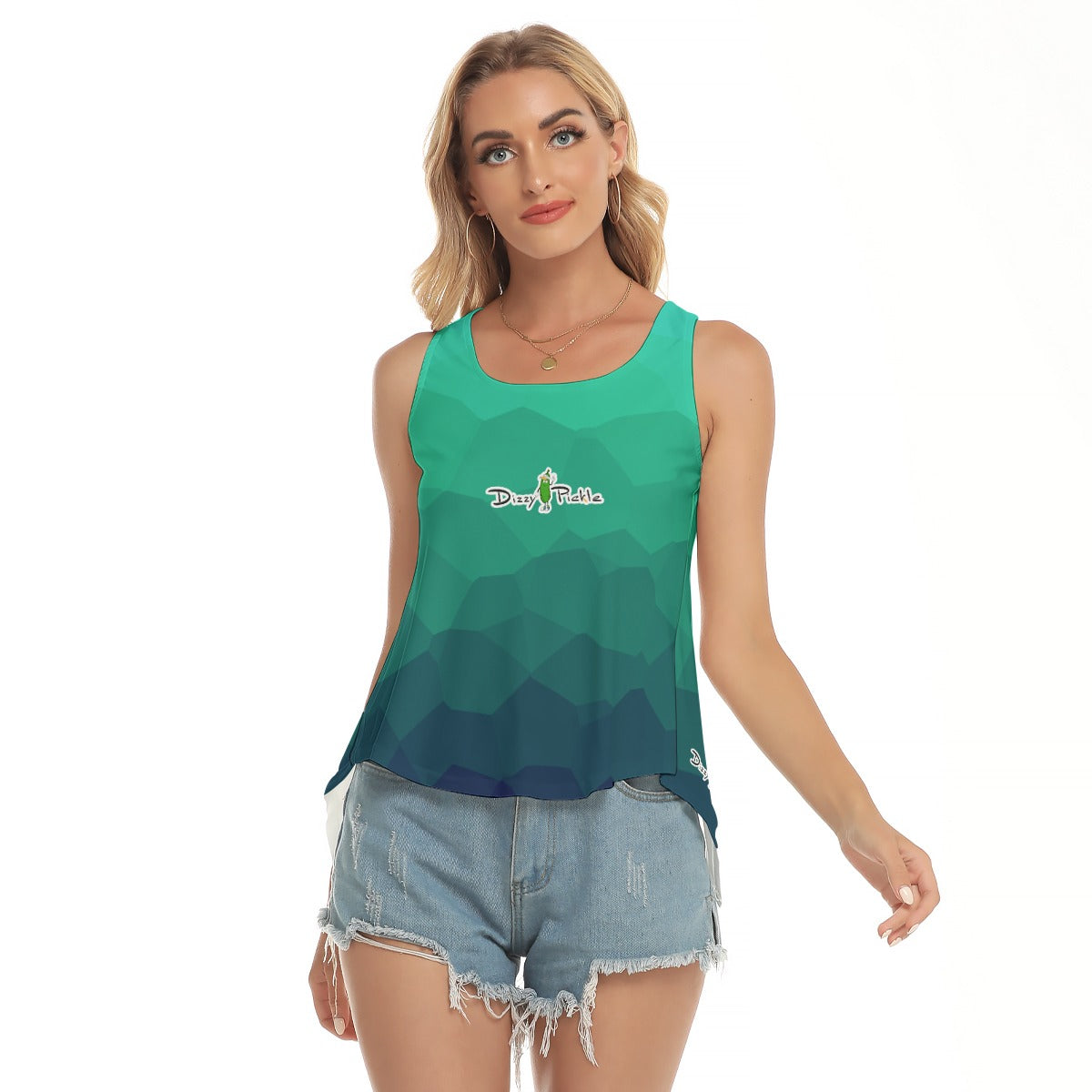 Dizzy Pickle Women's Pickleball Open-Backed Sleeveless Tank Top 5T5PR