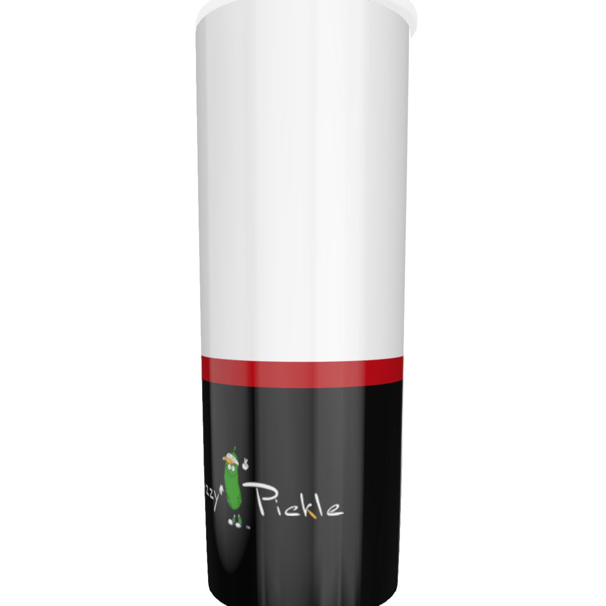 Dizzy Pickle Love at First Serve Red/Black Skinny Tumbler Stainless Steel with Lids 20oz