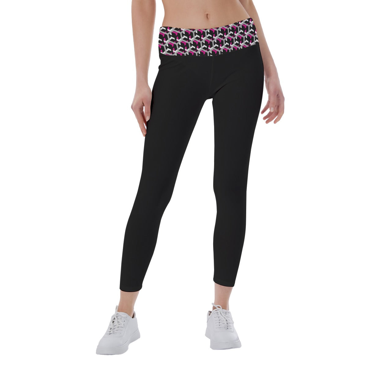 Dizzy Pickle Fearless Women's Pickleball Mid-Fit Leggings Black