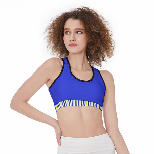 Dizzy Pickle Connie Stripes Women's Racerback Sports Bra