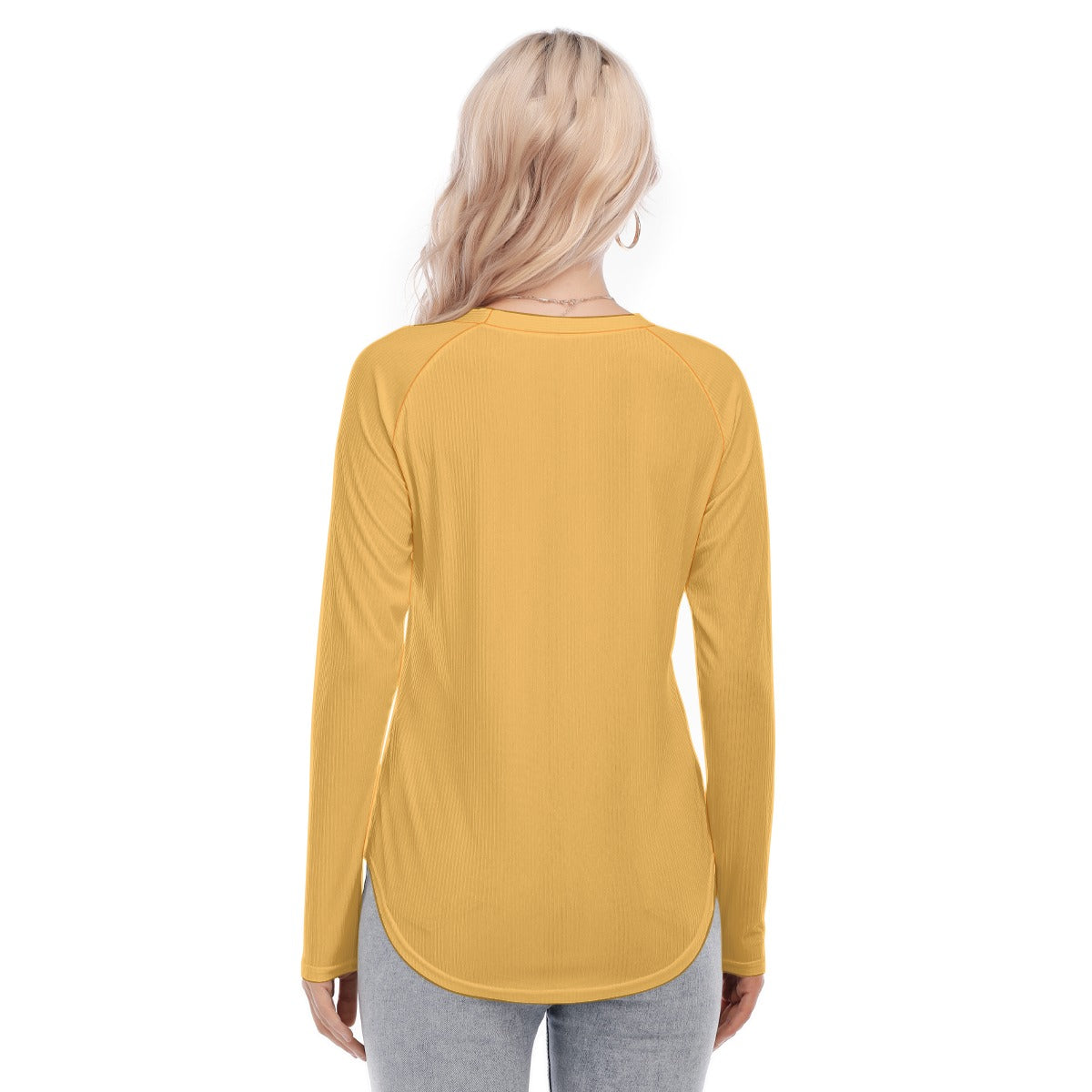 Dizzy Pickle DZY P Classic Gold Women's Long Sleeve U-Shape Hem T-Shirt