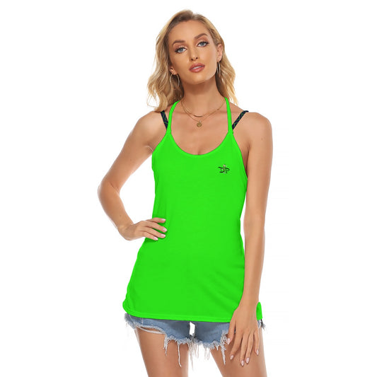 Lisa - Green - Women's Pickleball Halter Top by Dizzy Pickle