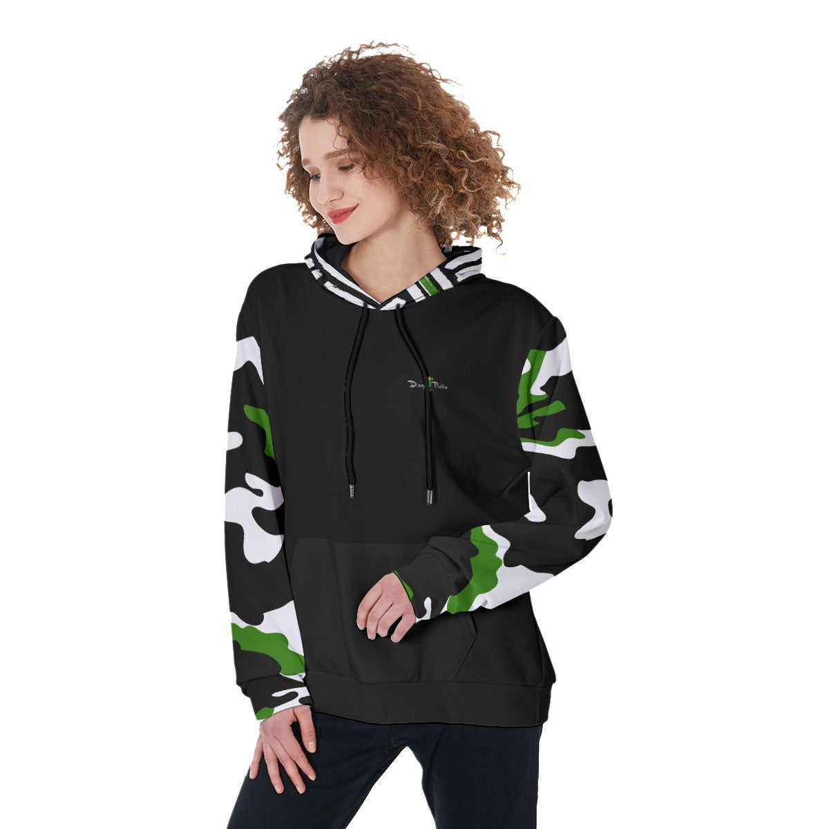 Kati - Black - Women's Pickleball Pullover Hoodie By Dizzy Pickle