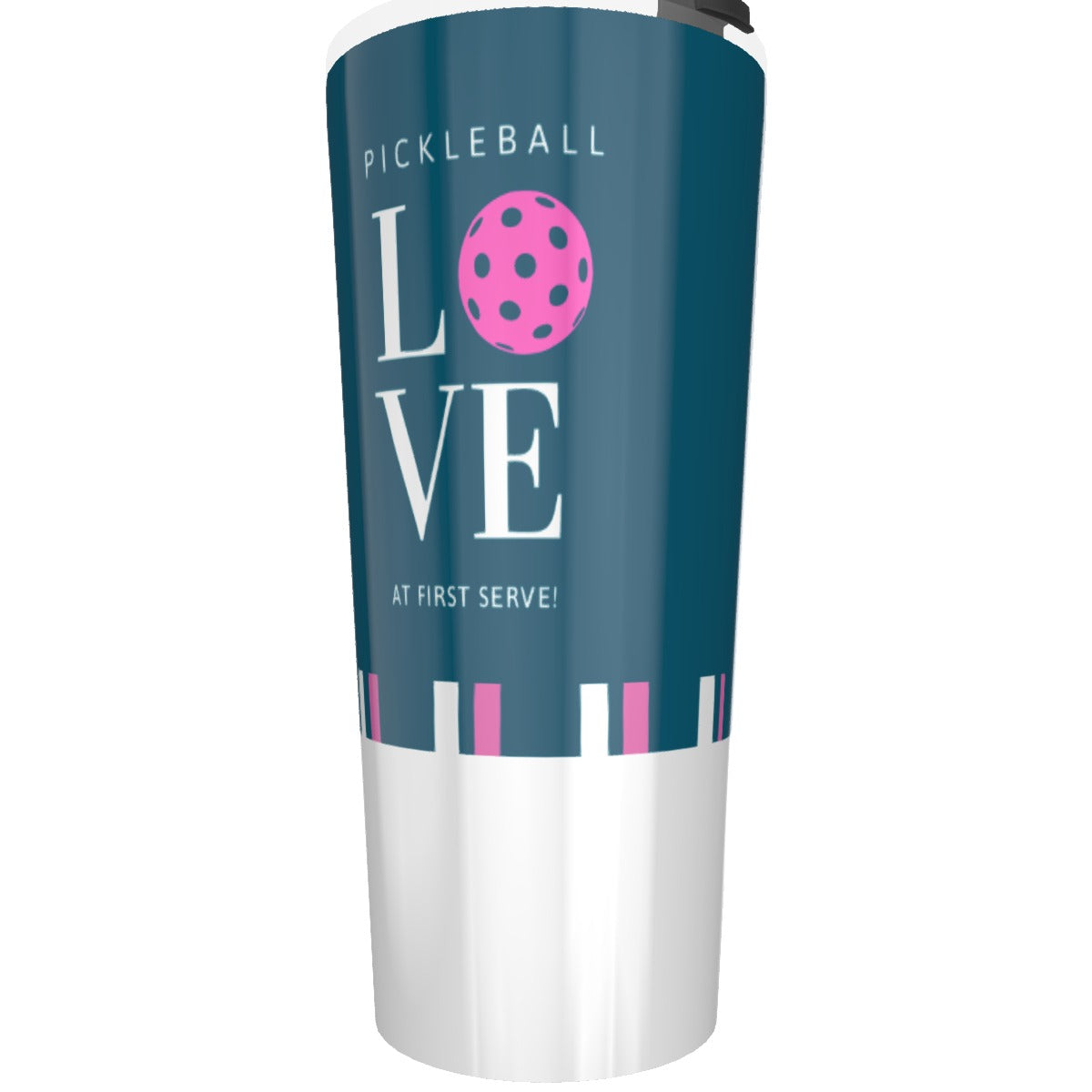 Dizzy Pickle Love at First Serve - Teal/Pink - Tumbler 30oz