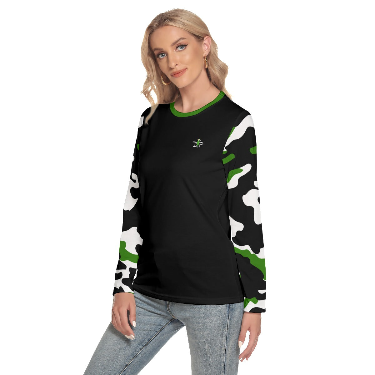 Kati - O-neck Long Sleeve T-Shirt by Dizzy Pickle