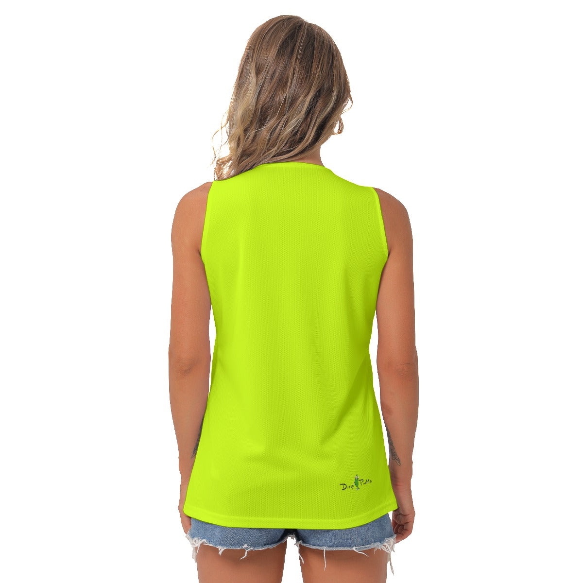 Dizzy Pickle Connie Green Women's Pickleball Sleeveless V-Neck Top