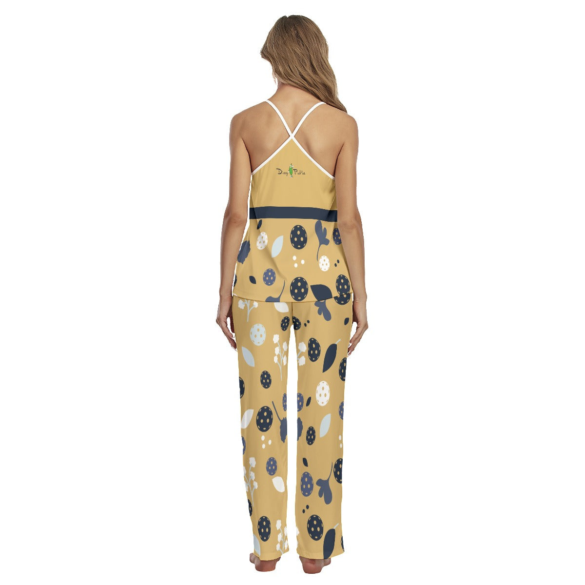 Lesley - Gold - Pickleball Cami Pajamas Set by Dizzy Pickle