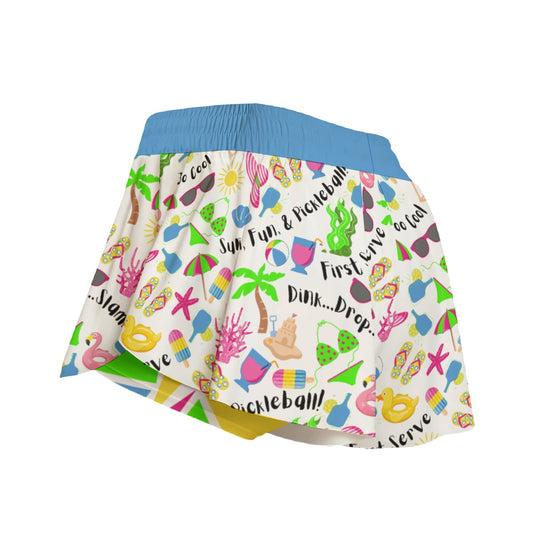 Dizzy Pickle Julie Main Women's Sport Culottes Skorts with Inner Shorts and Pockets