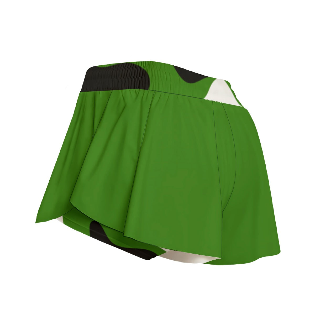 Dizzy Pickle Kati Solid Women's Sport Culottes Skorts with Inner Shorts and Pockets Green