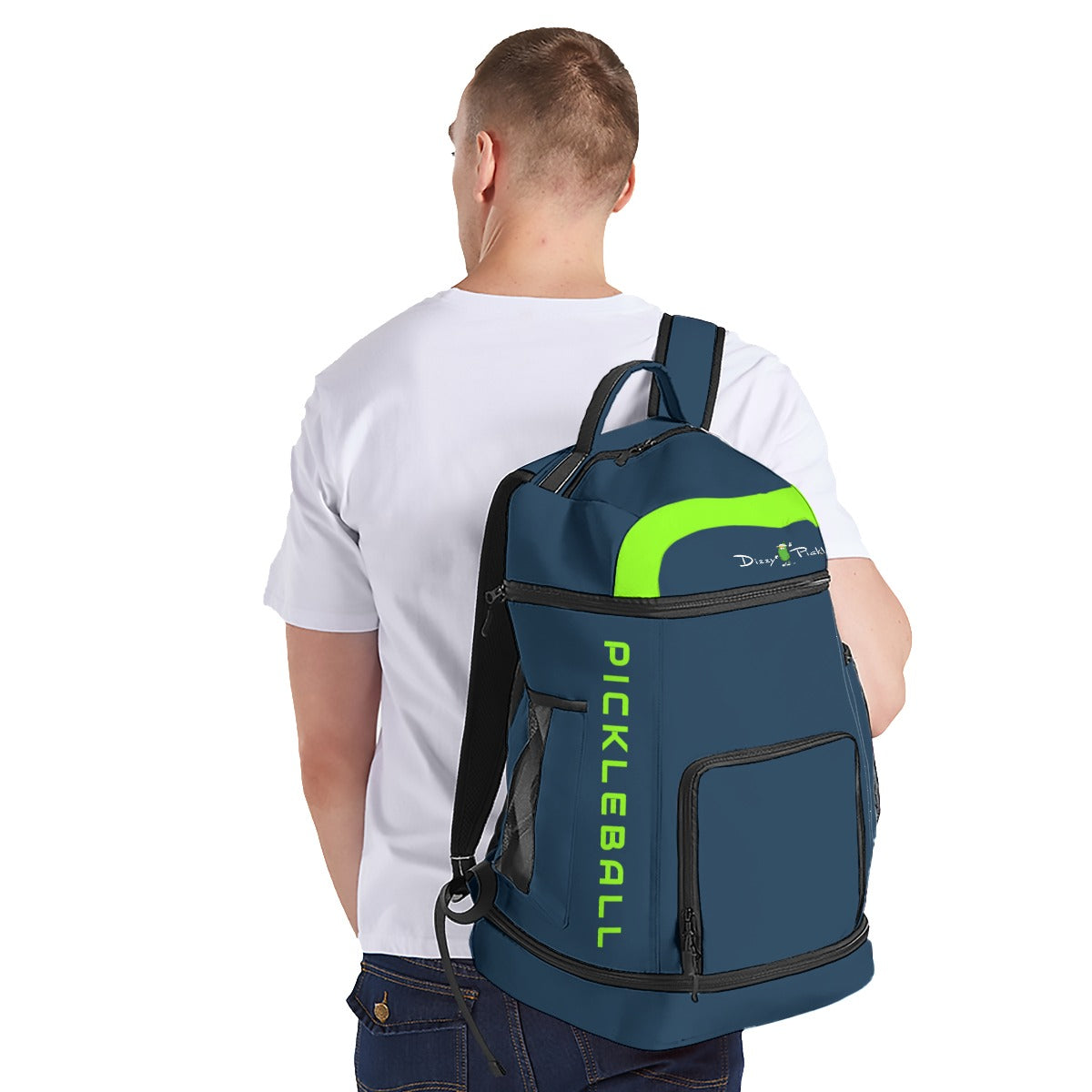 Dizzy Pickle DZY P Classic AK2 Unisex Large Courtside Pickleball Multi-Compartment Backpack with Adjustable Straps