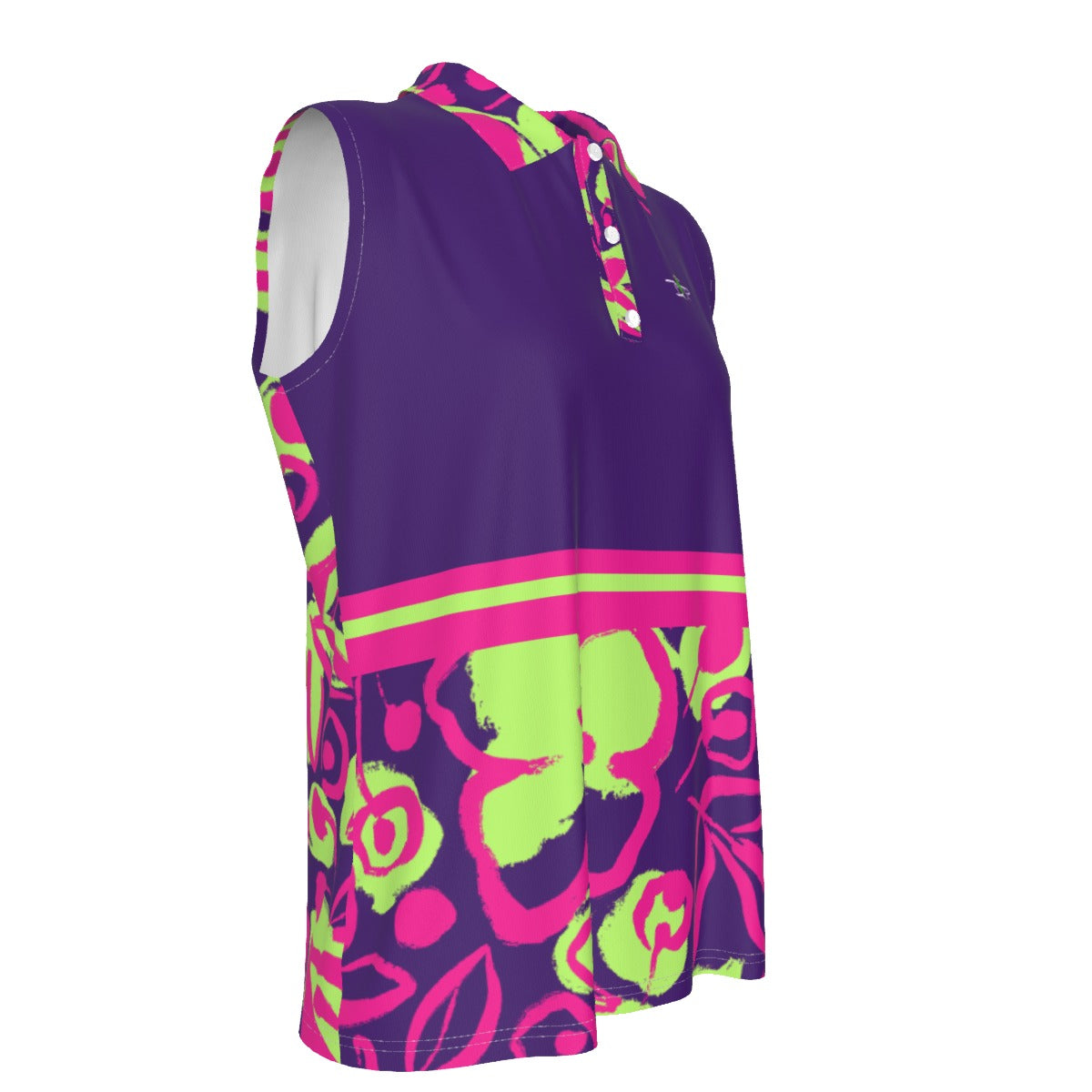 Dizzy Pickle Lesia Blooms PPG Women's Pickleball Sleeveless Polo Shirt