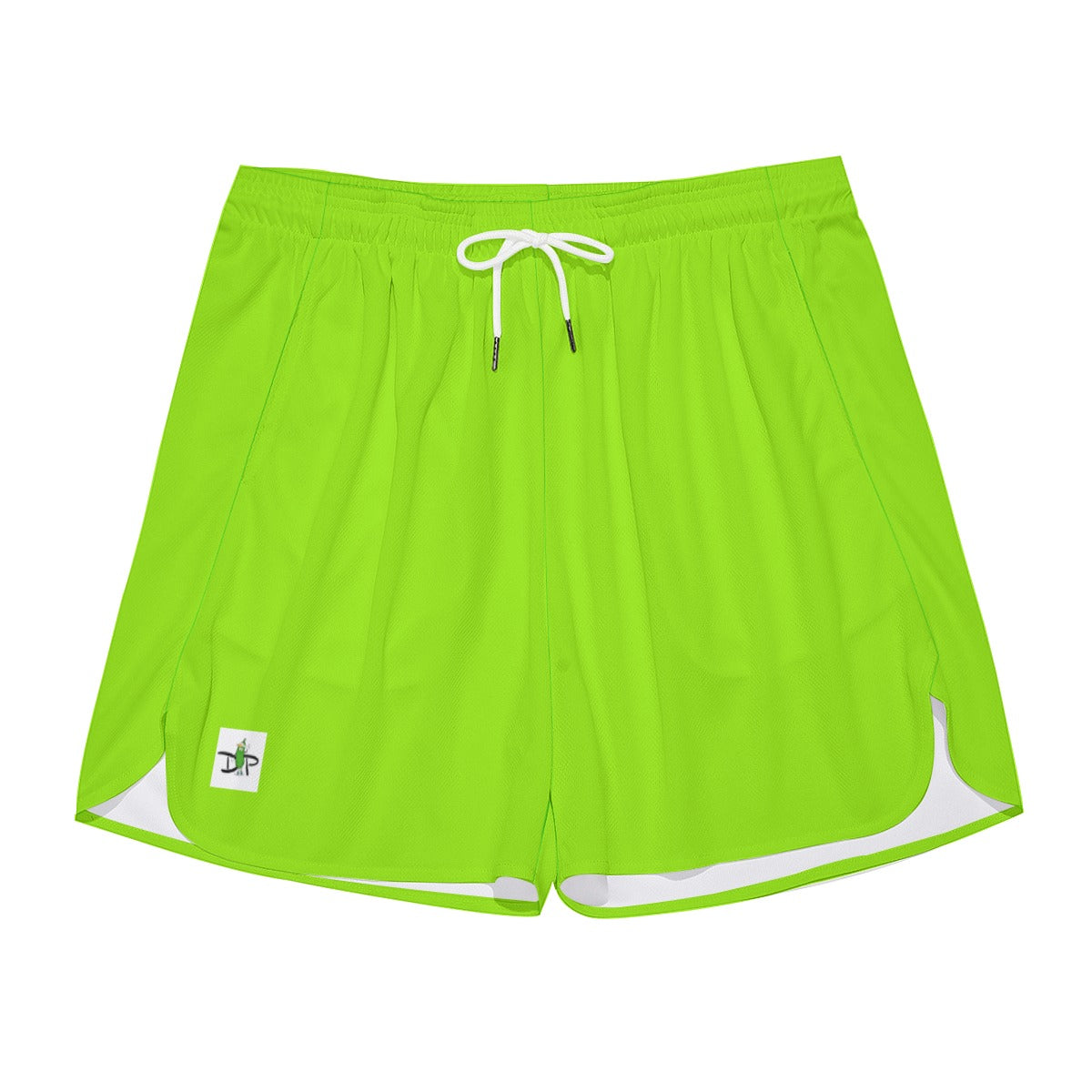 Dizzy Pickle DZY P Classic Men's Pickleball Side Split Court Shorts with Pockets Lime Green